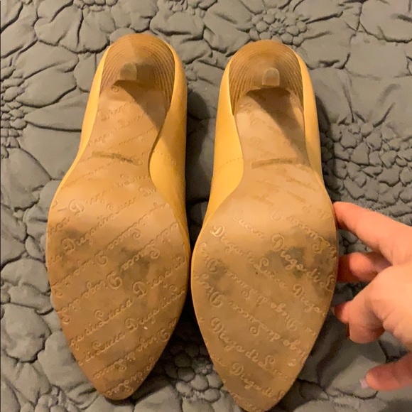 Diego di Lucca Leather Natural High Heels - Picture 6 of 8